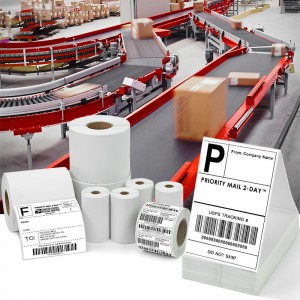 Discount wholesale Shipping Label Free - Thermal Sticker label 100x150mm Waybill Sticker – Petra