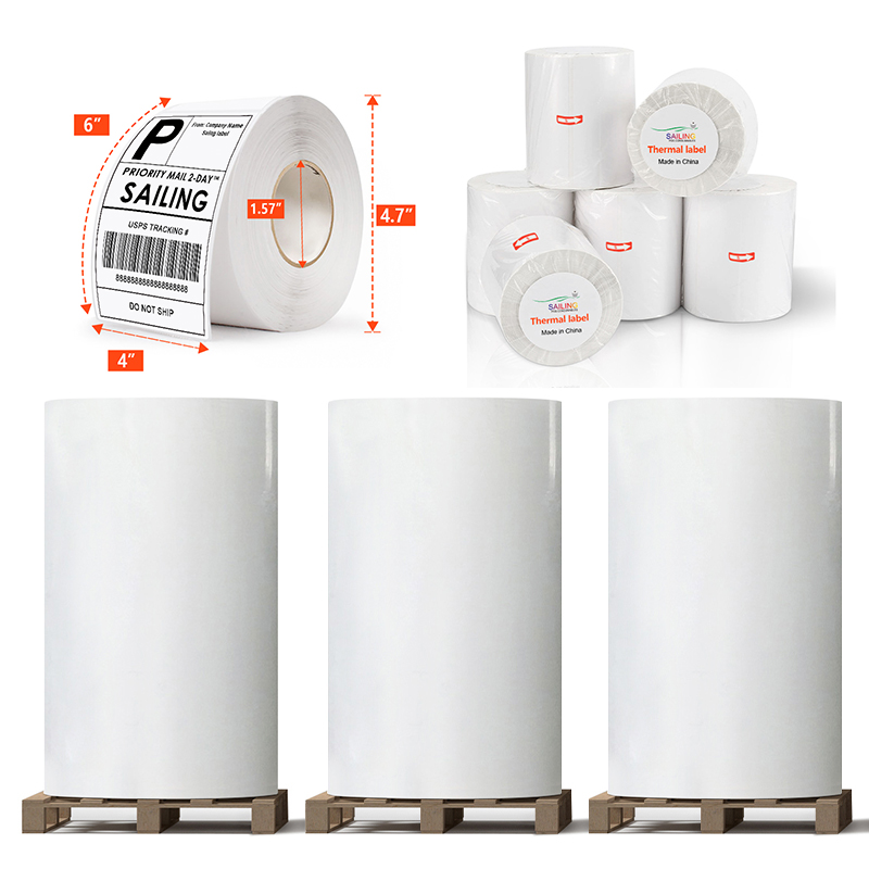 thermal 4 x 6 inch shipping label sticker roll