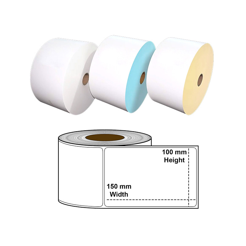 Label haba langsung – lipatan kipas 4 x 6.25 gulungan