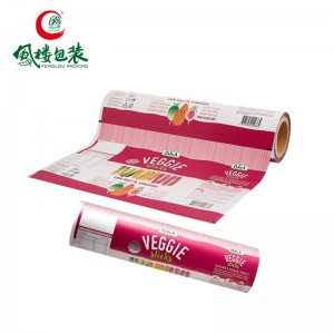 Cutomized food grade recyclable material for veggie sticks Chocolate Dry Fruits Nuts packaging film with excellent printing.