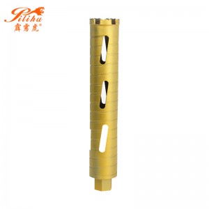 CE-Certification Discount 62mm Hole Saw Factory Quotes –  Double High Welding Diamond Dry Drill Bit  – Xinsheng