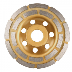 PILIHU 4 1/2″ / 115mm Premium Grade Double Row Concrete Diamond Grinding Cup Wheel