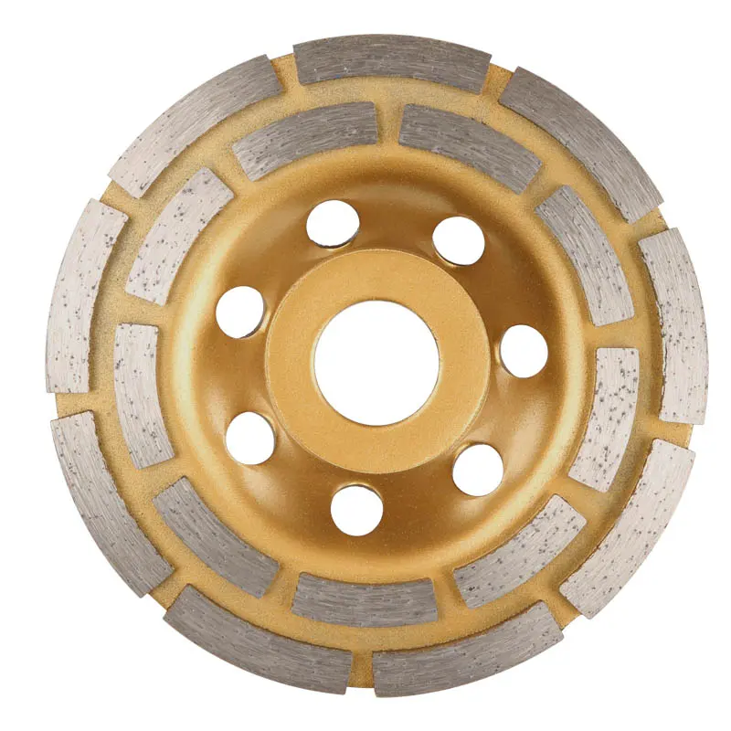High-Quality OEM 165mm Metal Cutting Blade Exporters Companies –  High Frequency Double Row Segmented Diamond Grinding Wheel  – Xinsheng
