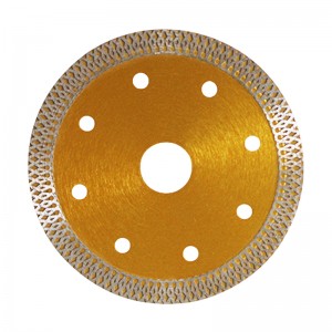 PILIHU 105/115/125 Mm Diamond Saw Blade Ultra Tipis Sinter Panas Ditekan Mesh Turbo Cutting Disc untuk Keramik Ubin