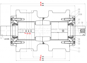 Professzionális gyár Kínában D2 D3 D4 D5 D6 D7 D8 D9 10 D11 Cat dózer futómű alkatrészek lánctalpas alsó görgő