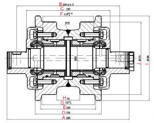 Sapalai Sili Saina Catrepillar D9n D10t Bulldozer Track Lower Roller Undercarriage Parts Spare