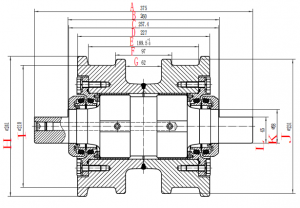 Pabrik Sade China PC20, PC30, PC40-7, Track Pad kanggo Bagian Excavator Komatsu