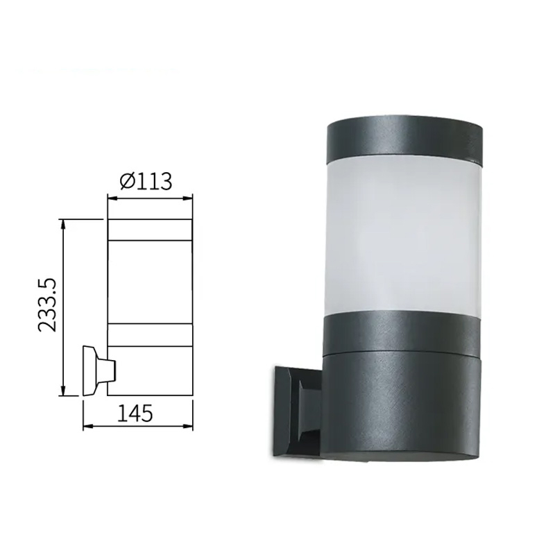 Modern Outdoor Wall Lights,LED Wall Sconce Light Fixtures, Wall Mounted Lamps,Matte Black Porch&Patio Light,IP65 Waterproof for Hallway Stairs Gardens