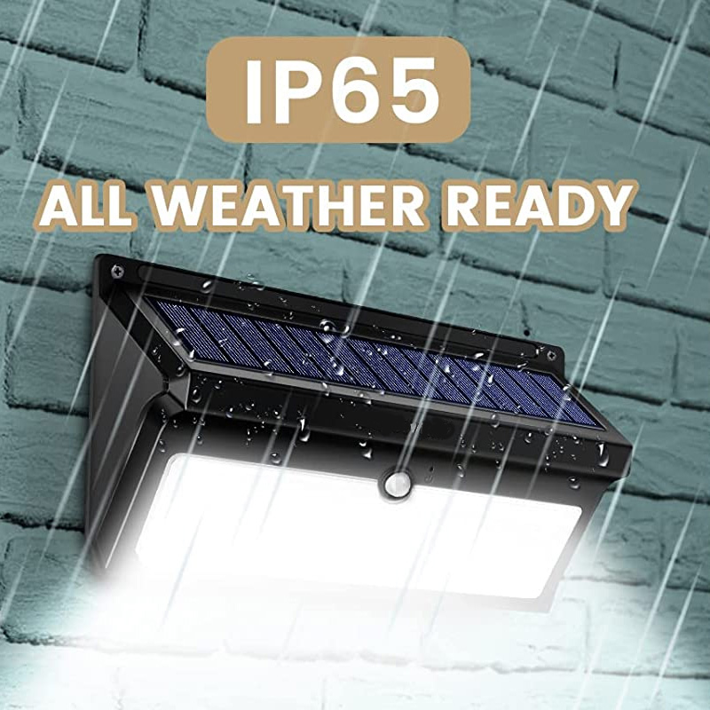 Smart Solar Outdoor Lights, LED IP65 Waterproof, Security Lights for Front Door, Yard, Garage, Deck (4 Pack)