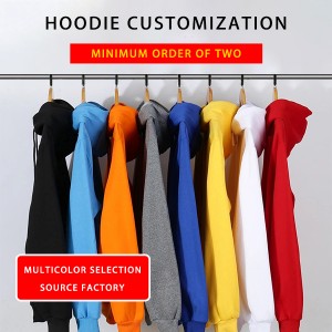 OEM Free Sample Hoodie Sweatshirt 100% Cotton Long Sleeve Custom Logo Printed Oversize Pullover Hoodies PY-NW016