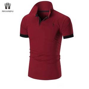 high quality  white custom printing embroidered casual cheap polo short-sleeved tshirts 100% cotton men’s polo golf t shirts PY-PL001