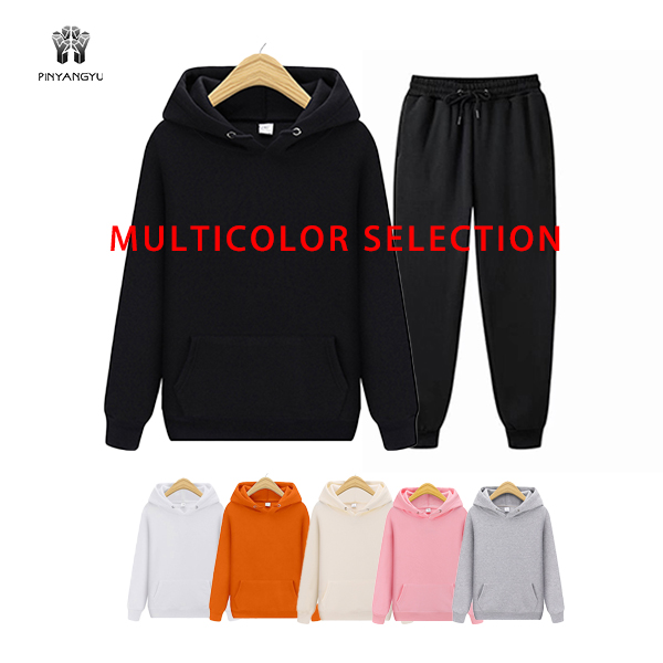 Apparel Manufacturers Custom logo Joggers And Hoodie Free Sweatpants Mens Set Hooded cotton unisex men Sweatsuit sets PY-MST001 Featured Image