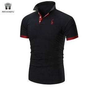 high quality  white custom printing embroidered casual cheap polo short-sleeved tshirts 100% cotton men’s polo golf t shirts PY-PL001