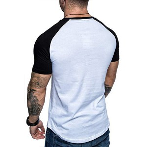 Explosive Pocket round neck raglan sleeve men’s short-sleeved T-shirt PT-ND013