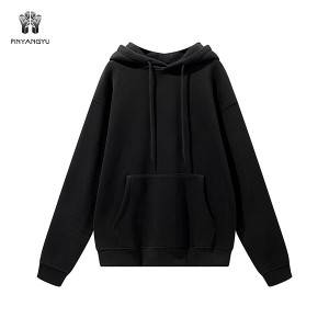 China manufacture cotton hooded pullover sweatshirt premium heavy fleece oversized custom men’s hoodies PY-NW013