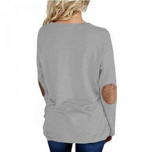 Plain Cotton Long Sleeve Women T-Shirt PY-CT001