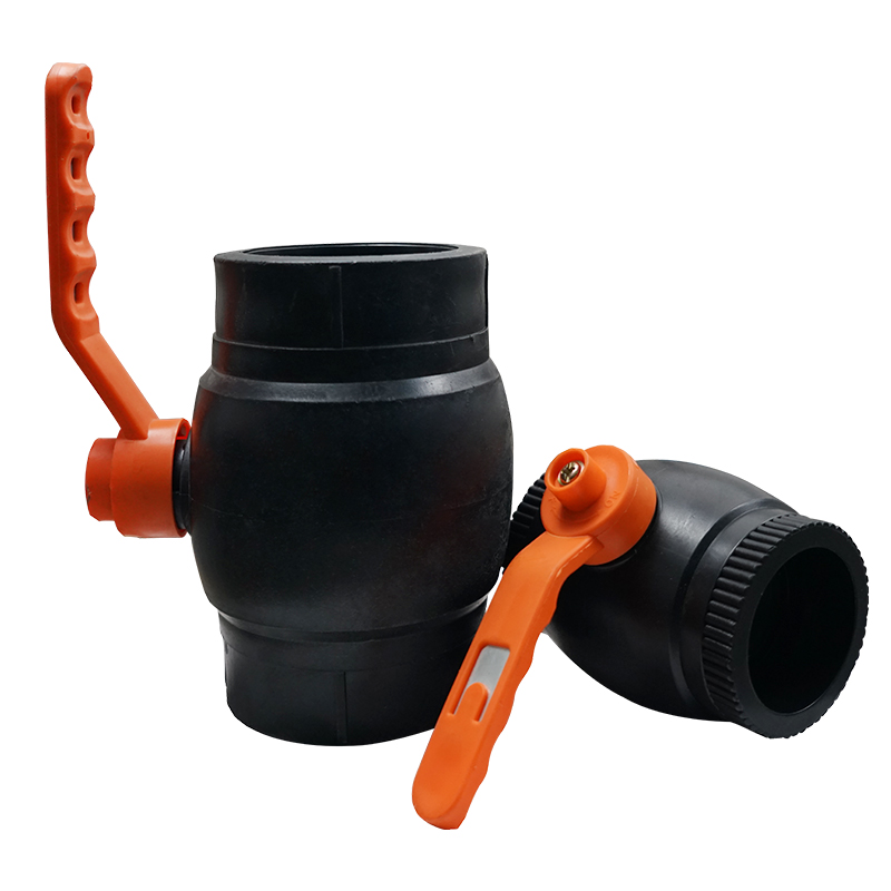 PE 100 Pipe Fittings Plastic Ball Valve with 1 inch 2 inch