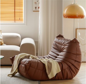 Wholesale Discount China Nordic Caterpillar Fabric Sofa Lazy Sofa Chair Simple Modern Personality Togo Single Sofa