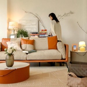 Italian series  H-Sellier sewing Flax living room sofa