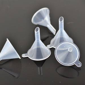 Manufactur standard China Mini Funnel Plastic Small Funnel Liquid Splitter PP Plastic Funnel Customized