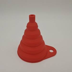 China Wholesale China New Arrivals Kitchen Plastic Food Grade Foldable Silicone Funnels Collapsible for Water Bottle Liquid Transfer