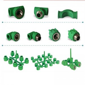 Materiale PPR Pipe Fitting Mold, Elbow, Tee, Coupling Ytee