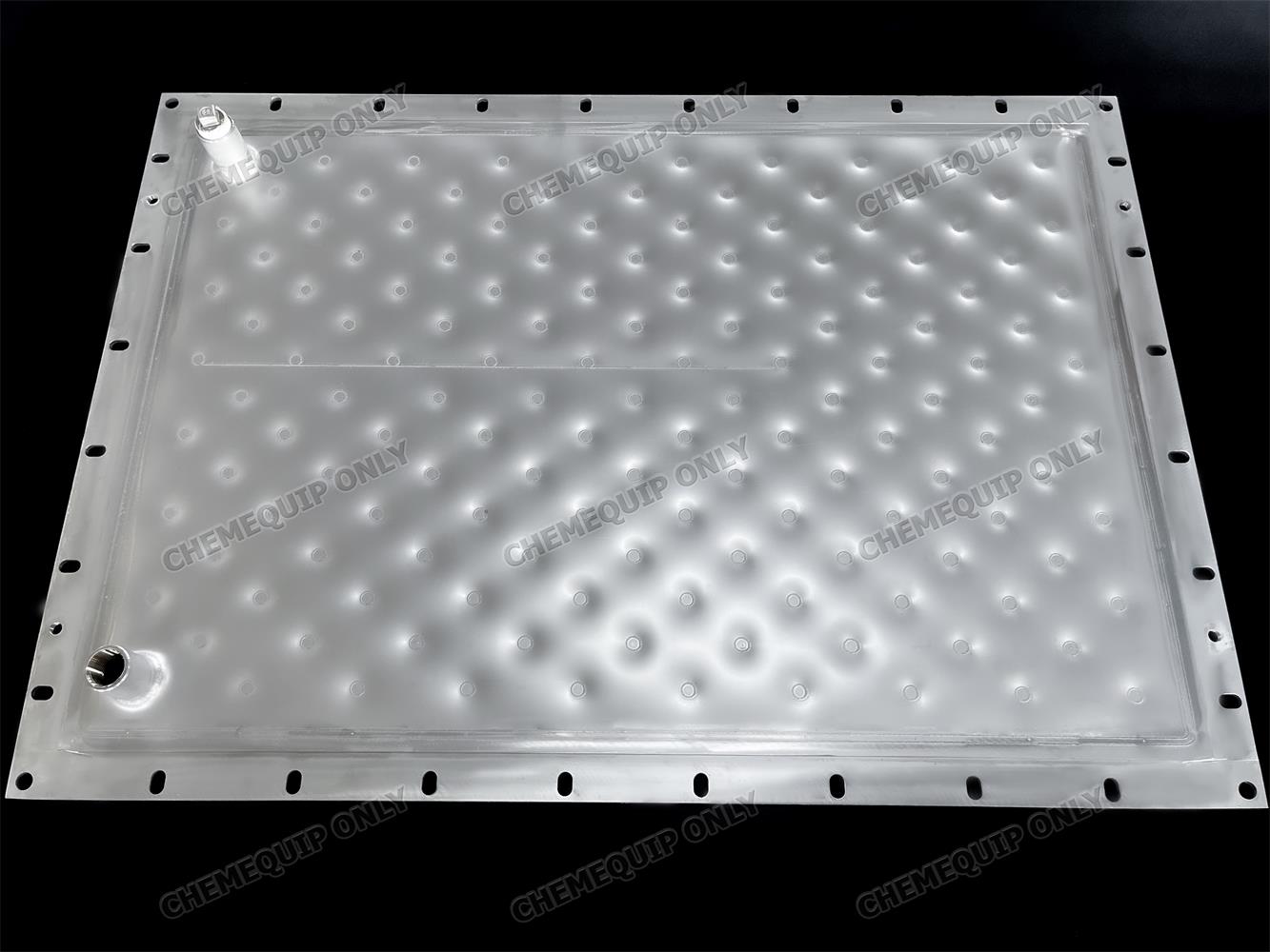 Stainless hlau 304 Ib leeg Embossed Pillow Plate Heat Exchanger