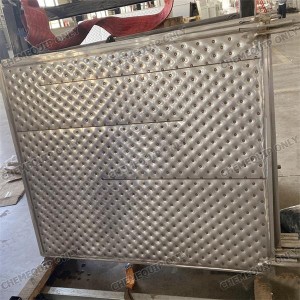 SS304 Pillow Plate Heat Exchanger For Milk Cooling
