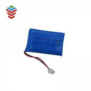 Factory OEM 103450 3.7V 2000mAh rechargeable Li-po battery for GPS tracker