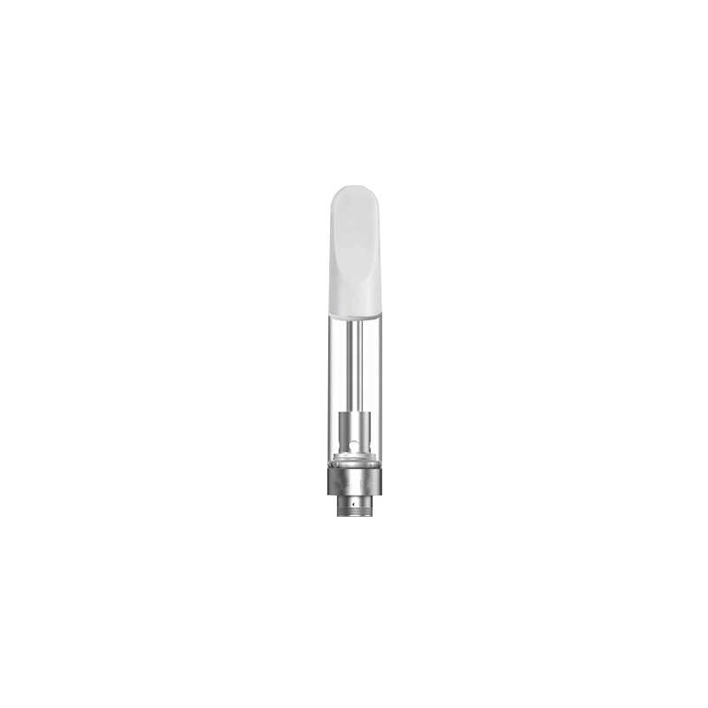 CCELL 0.5ML / 1.0ML 510 GLASS DELTA 8 CARTRIDGE (BLACK THREADED CERAMIC MOUTHPIECE)