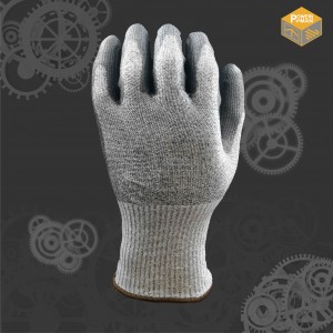 Powerman® 13 Gague Popular PU palm coated HPPE glove (ANSI/ISEA Cut: A5)