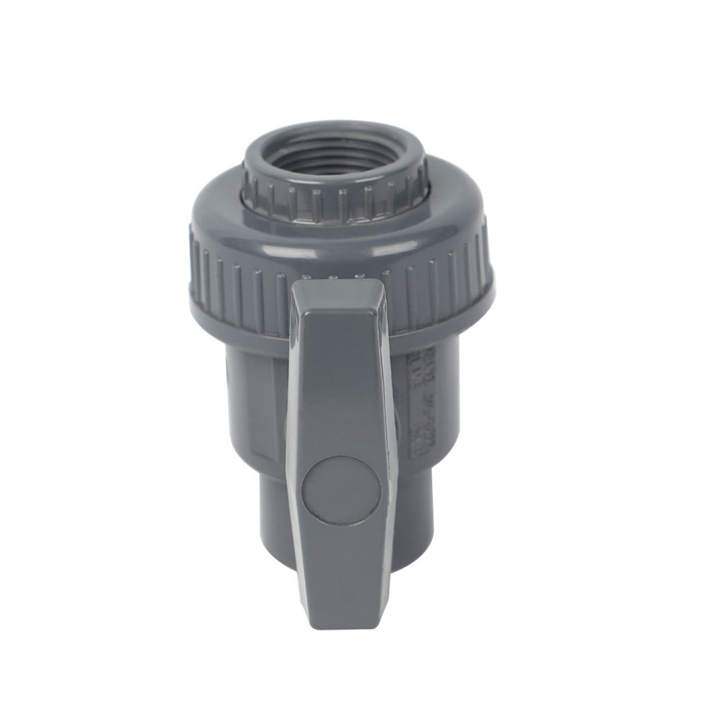 OEM Manufacturer Hdpe Pipe Fittings Coupler - PVC Single Union Ball Valve Grey Handle – Pntek