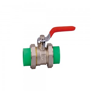 Manufacturer of Wholesale China Product PPR Fittings Green Color 32mm Stop Check Gate Valve PPR Plastic Double Union Ball Valve