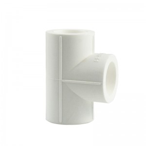 Professional Design Full Size ASTM Sch40 Plastic PPR Pipe Fittings PPR Equal Tee with Three Way