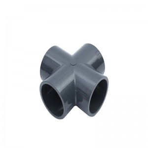 Reasonable price China Water Supply Pipe Fitting UPVC CPVC 45 Degree Connector Pipe Fittings