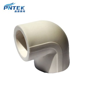 PNTEK PPR 90° Elbow Milk White Color PPR Pipe Fittings Elbow 16 to 160mm