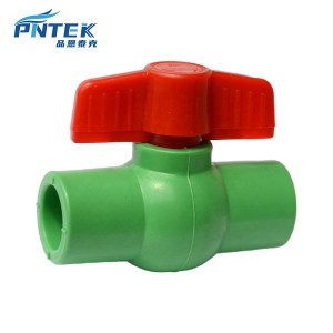 PNTEK All-plastic PPR Green Ball Valve with Butterfly Handle 20 25 32 40 50 63mm