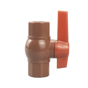 Популярдуу дизайн 1/2 дюймдан 4 дюймга чейин пластикалык PVC шариктүү клапан узун туткасы сегиз бурчтуу шариктүү клапан