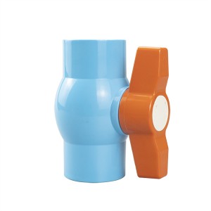 ODM Factory PVC Compact Valve PVC Ball Valve with Threaded/Socket End