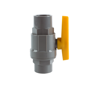 Wholesale Price High Quality Plastic Water Treatment Manual Ball Valve UPVC Female Thread Handle Ball Valve for Water PVC Irrigation Compact 2 Piece Threaded Ball Valve