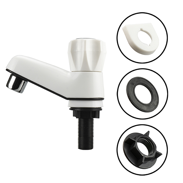 Thickened material wear resistant and corrosion resistant 1/2 inch Plastic POLO Water Pillar Cock ABS basin bibcock taps