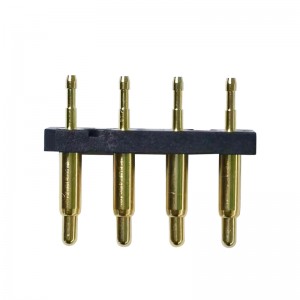 4 Pin Plug-in Type Single Row Pogo Pin Connector
