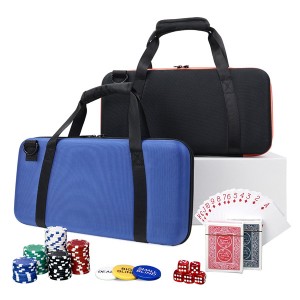 Professional 300pcs/set texas hold’em clay poker chips set with eva foam poker bag