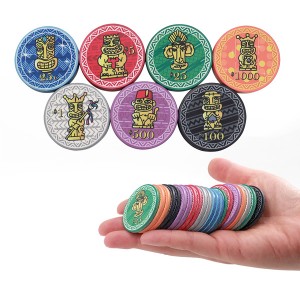 custom ceramic poker chips tiki king chip 12g 43mm casino high grade