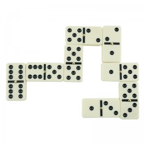 China wholesale Acrylic Domino Set Exporters –  double 6 domino with 4 color PVC box –  Kaile