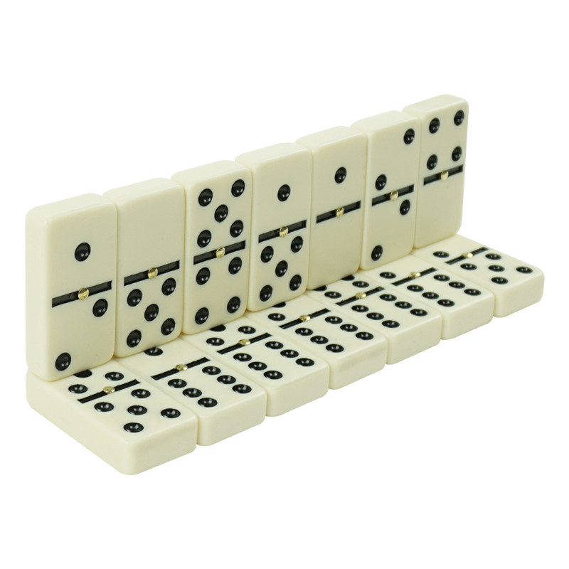 double 6 domino with 4 color PVC box (6)