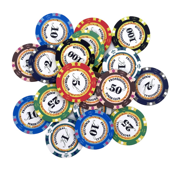 Ceramic poker chips professional custom 39mm*3.5mm and 10g per piece