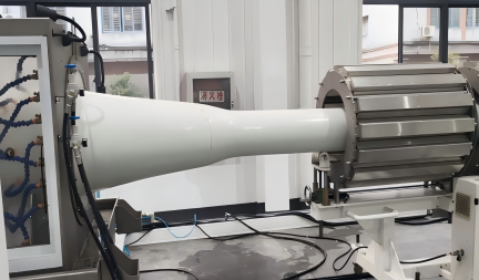 The trial of 630mm OPVC Pipe Extrusion Line is Successful in Polytime