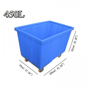 Big Discount Laundry Trolley Masters - New arrival square plastic laundry cage trolley with high quality from China professional plastic manufacturer – Pono