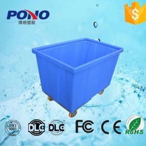 factory direct sale price!!Pono-9008 stable and solid laundry equipment plastic laundry trolley,quality assurance